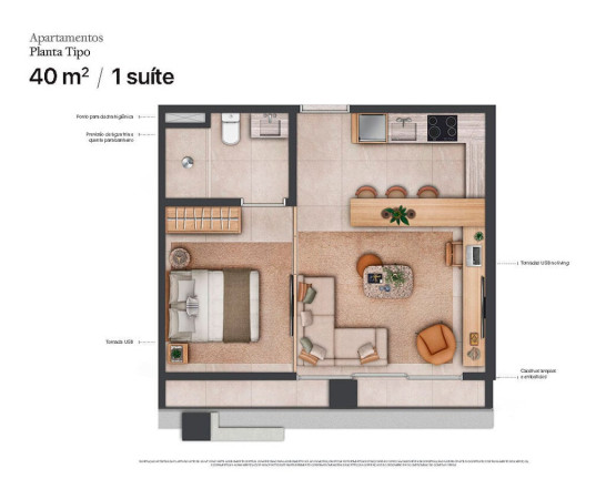 Imagem Apartamento com 1 Quarto à Venda, 100 m² em Itaim Bibi - São Paulo