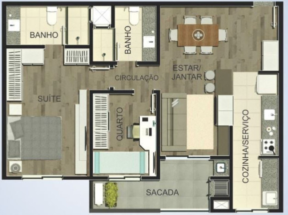 Apartamento com 3 Quartos à Venda, 87 m² em Vila Izabel - Curitiba