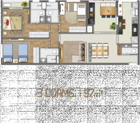 Imagem Apartamento com 3 Quartos à Venda, 102 m² em Empresarial 18 Do Forte - Barueri