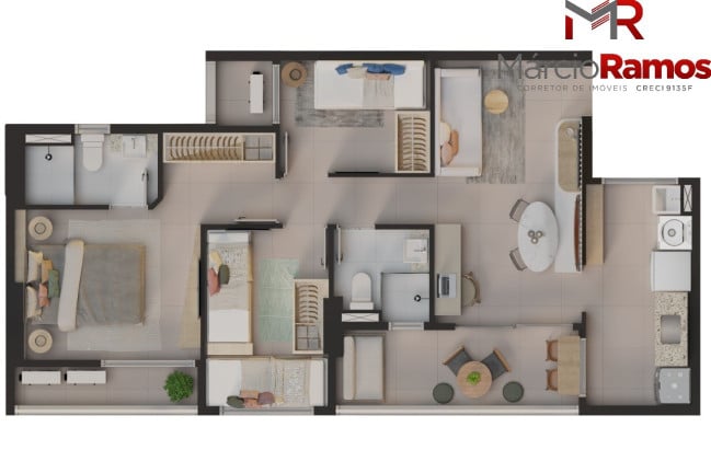 Imagem Apartamento com 2 Quartos à Venda, 49 m² em Messejana - Fortaleza