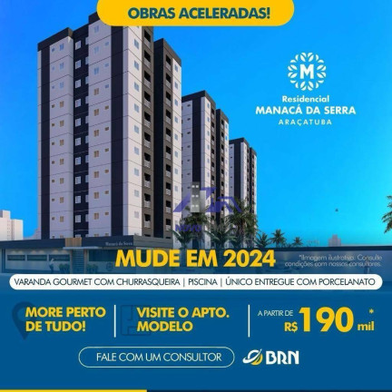 Imagem Apartamento com 2 Quartos à Venda, 48 m² em Parque Residencial Aeroporto - Araçatuba