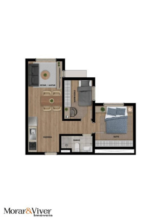 Apartamento com 2 Quartos à Venda, 34 m² em Vila Izabel - Curitiba