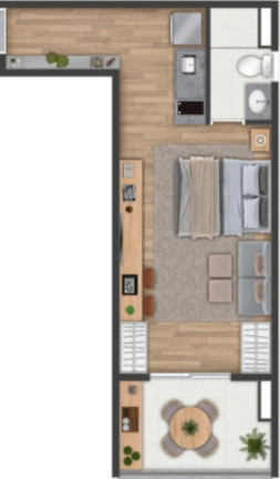 Imagem Apartamento com 1 Quarto à Venda, 30 m² em Higienópolis - São Paulo