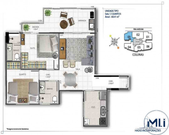 Imagem Imóvel com 2 Quartos à Venda, 59 m² em Maracanã - Rio De Janeiro