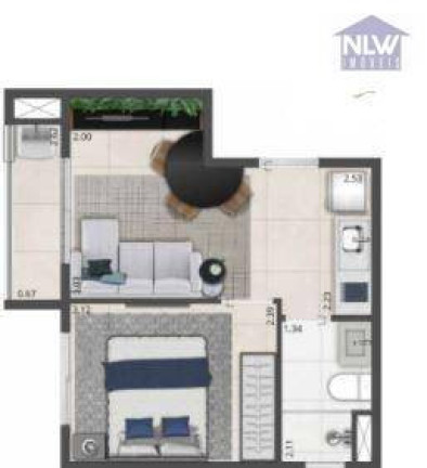 Imagem Apartamento com 1 Quarto à Venda, 27 m² em Indianópolis - São Paulo