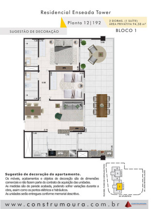 Imagem Apartamento com 2 Quartos à Venda, 94 m² em Enseada - Guarujá