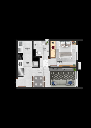Imagem Apartamento com 2 Quartos à Venda, 54 m² em Nossa Senhora Do Rosário - Santa Maria