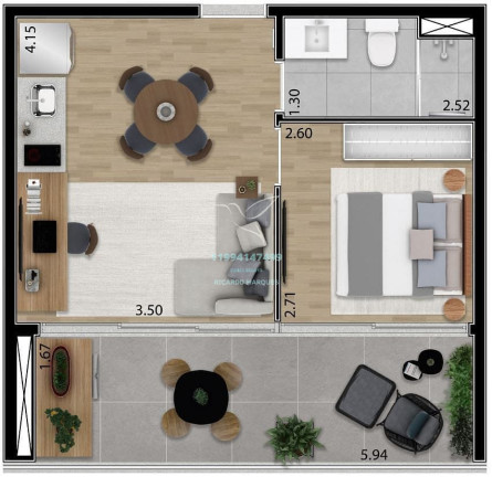 Imagem Apartamento com 2 Quartos à Venda, 66 m² em Chácara Klabin - São Paulo