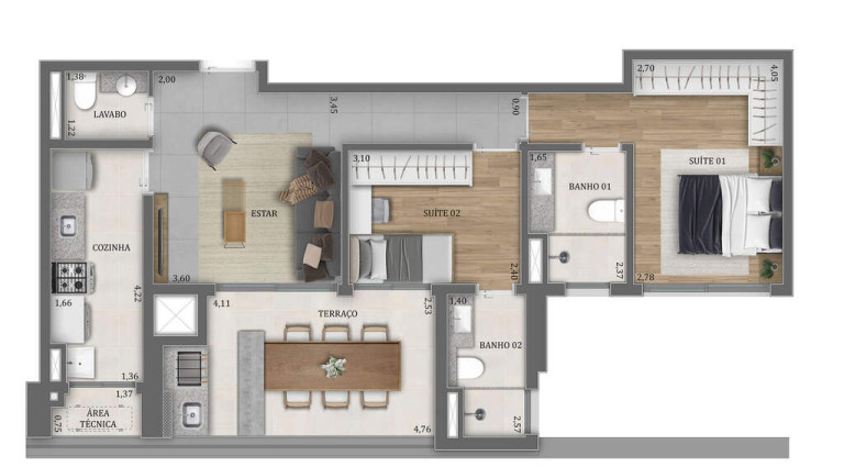 Imagem Apartamento com 3 Quartos à Venda, 97 m² em água Branca - São Paulo