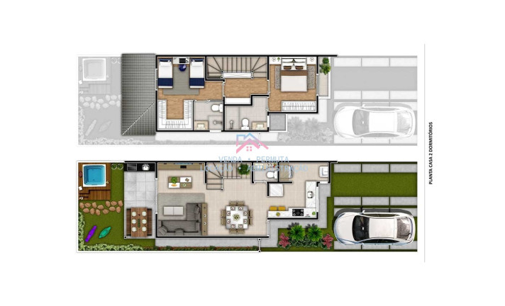Foto do imóvel: Casa com 3 Quartos à Venda, 106 m² em Cidade Nova - Jundiaí