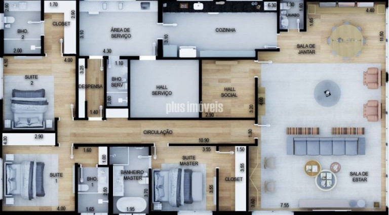 Apartamento com 3 Quartos à Venda, 285 m² em Consolação - São Paulo