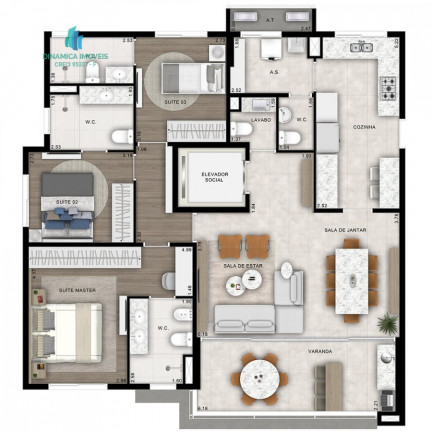 Imagem Apartamento com 3 Quartos à Venda, 129 m² em Cambuí - Campinas