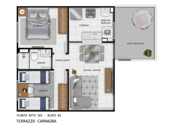 Imagem Apartamento com 2 Quartos à Venda, 42 m² em Planalto Uruguai - Teresina