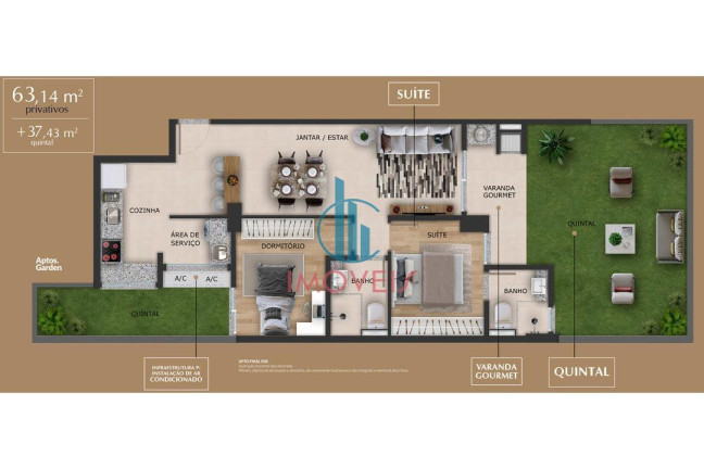 Apartamento com 2 Quartos à Venda, 61 m² em Mandaqui - São Paulo