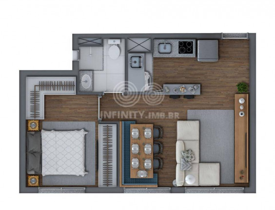 Imagem Apartamento com 2 Quartos à Venda, 37 m² em Belém - São Paulo
