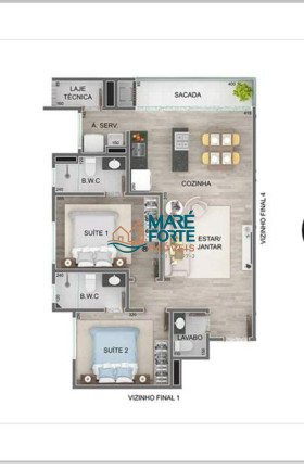 Imagem Apartamento com 2 Quartos à Venda, 65 m² em Tenório - Ubatuba