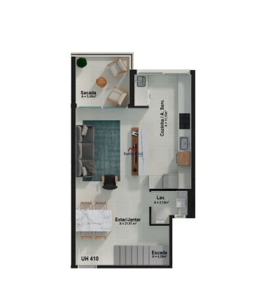 Imagem Apartamento com 1 Quarto à Venda, 122 m² em João Paulo - Florianópolis