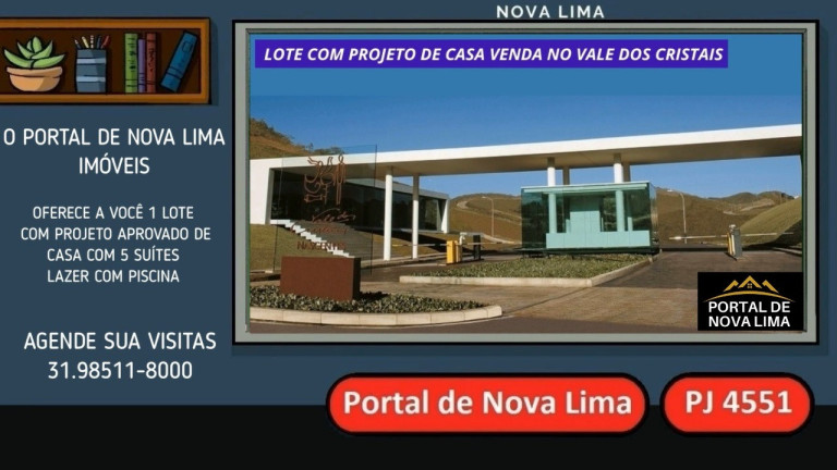 Imagem Terreno à Venda, 2.250 m² em Vale Dos Cristais - Nova Lima