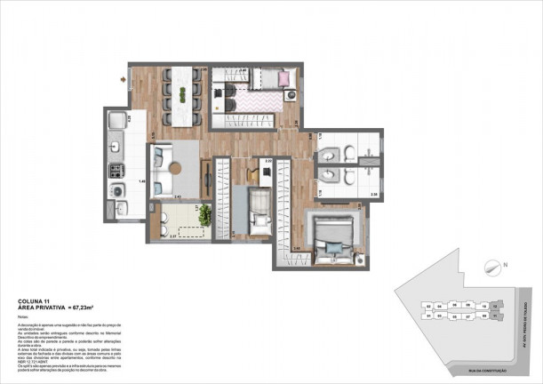 Imagem Apartamento com 2 Quartos à Venda, 54 m² em Bonfim - Campinas