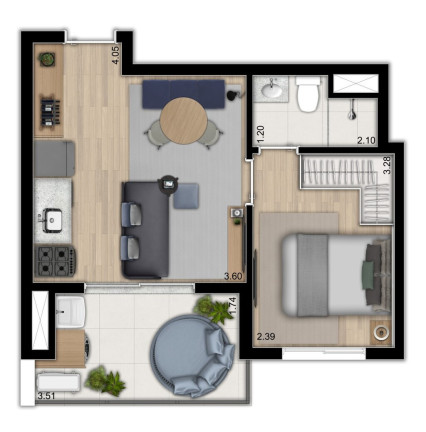 Apartamento com 2 Quartos à Venda, 46 m² em Ipiranga - São Paulo