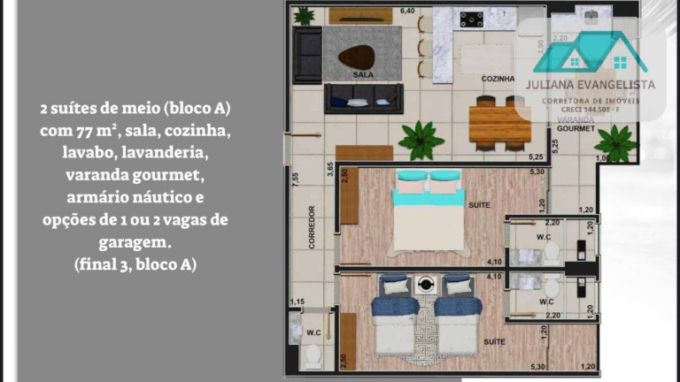 Apartamento com 2 Quartos à Venda, 114 m² em Maranduba - Ubatuba