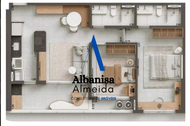 Apartamento com 1 Quarto à Venda, 28 m² em Aldeota - Fortaleza