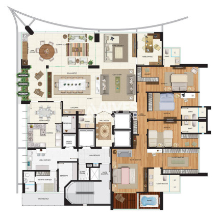 Imagem Apartamento com 4 Quartos à Venda, 321 m² em Santa Mônica - Feira De Santana