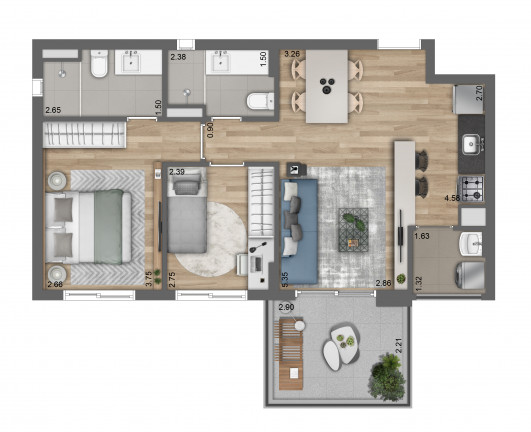 Imagem Apartamento com 1 Quarto à Venda, 41 m² em Pinheiros - São Paulo