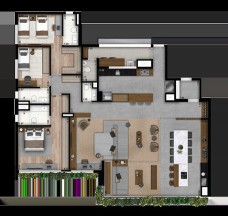 Imagem Apartamento com 4 Quartos à Venda, 201 m² em Brooklin Novo - São Paulo