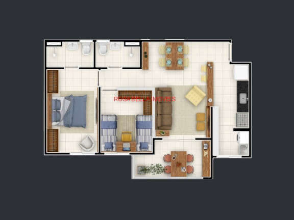 Imagem Apartamento com 2 Quartos à Venda, 67 m² em Retiro - Jundiaí
