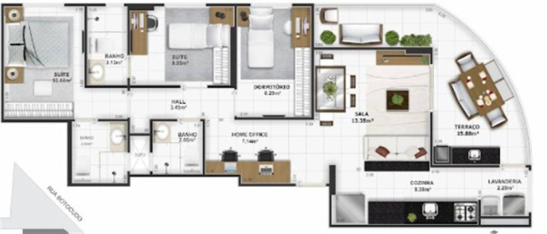 Imagem Apartamento com 3 Quartos à Venda, 98 m² em Tupi - Praia Grande