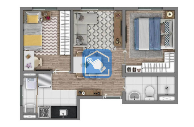 Imagem Apartamento com 2 Quartos à Venda, 54 m² em Vila Taquari - São Paulo
