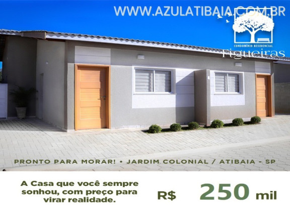 Imagem Casa com 2 Quartos à Venda, 52 m² em Jardim Colonial - Atibaia
