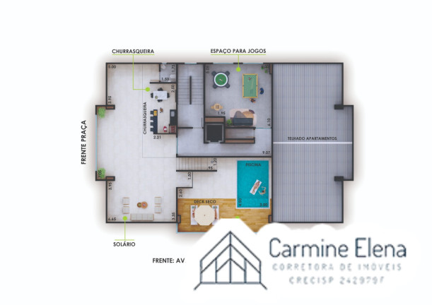 Imagem Apartamento com 1 Quarto à Venda, 34 m² em Perequê Açu - Ubatuba