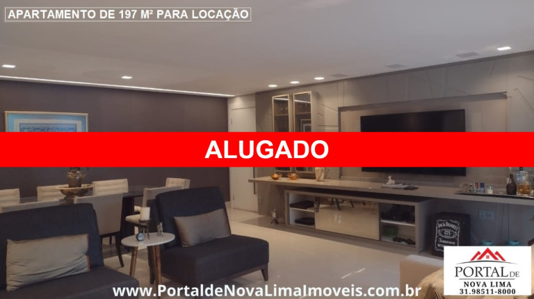 Imagem Apartamento com 4 Quartos para Alugar, 244 m² em Vila Da Serra - Nova Lima