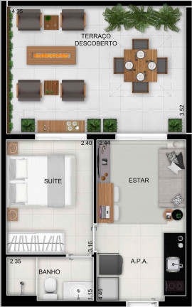 Imagem Apartamento com 2 Quartos à Venda, 45 m² em Bela Vista - São Paulo