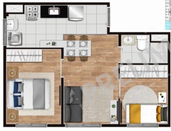 Imagem Apartamento com 2 Quartos à Venda, 34 m² em Cambuci - São Paulo