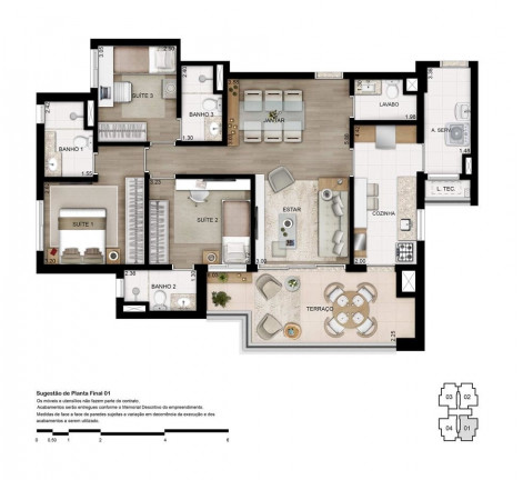 Imagem Apartamento com 3 Quartos à Venda, 217 m² em Jardim Chapadão - Campinas