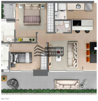 Imagem Apartamento com 2 Quartos à Venda, 78 m² em Brooklin Paulista - São Paulo