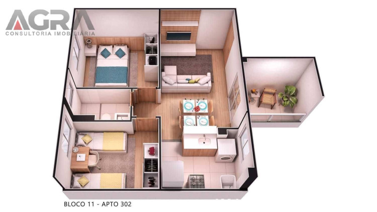 Imagem Apartamento com 2 Quartos à Venda, 44 m² em Universidade - Vitória Da Conquista