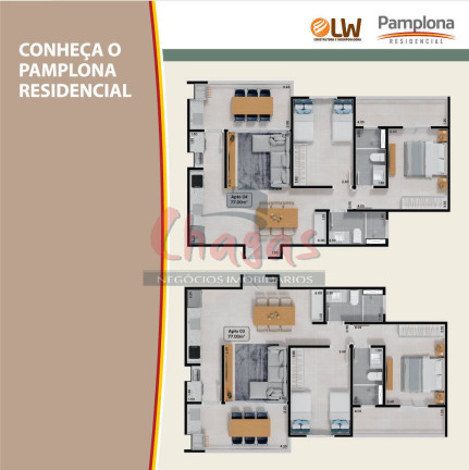 Imagem Apartamento com 2 Quartos à Venda, 77 m² em Martim De Sá - Caraguatatuba