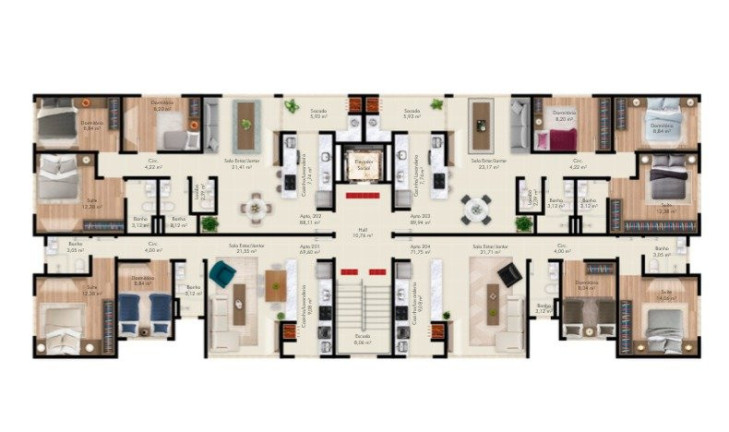 Imagem Apartamento com 2 Quartos à Venda, 69 m² em Canto - Florianópolis