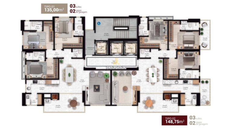 Imagem Apartamento com 3 Quartos à Venda, 142 m² em Meia Praia - Itapema