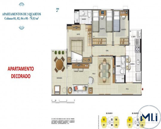 Imagem Imóvel com 3 Quartos à Venda, 79 m² em Méier - Rio De Janeiro