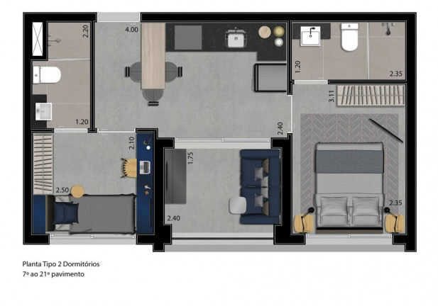 Imagem Cobertura com 1 Quarto à Venda, 80 m² em Perdizes - São Paulo