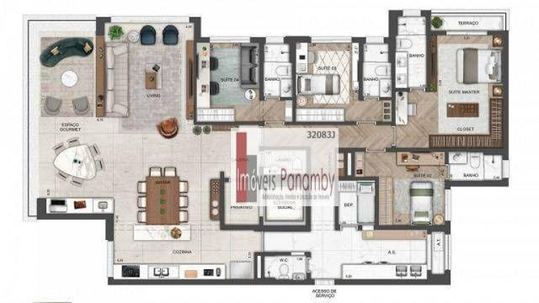 Apartamento com 4 Quartos à Venda, 220 m² em Vila Romana - São Paulo