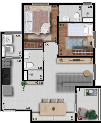 Apartamento com 3 Quartos à Venda, 55 m² em Freguesia Do ó - São Paulo