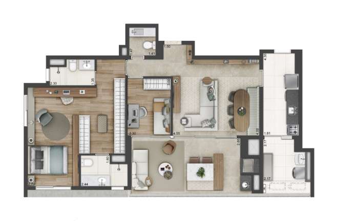 Imagem Apartamento com 3 Quartos à Venda, 110 m² em Campo Belo - São Paulo