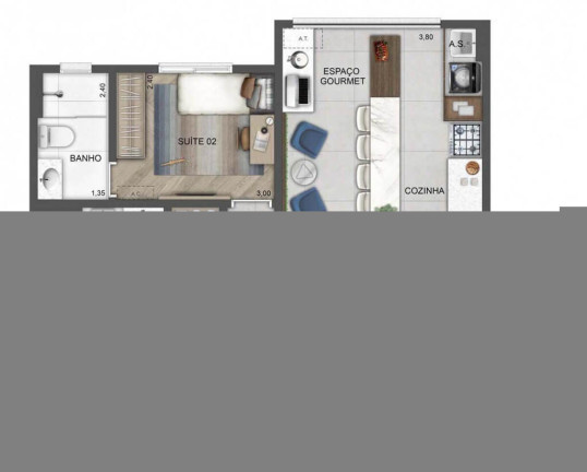Imagem Apartamento com 2 Quartos à Venda, 70 m² em Butantã - São Paulo