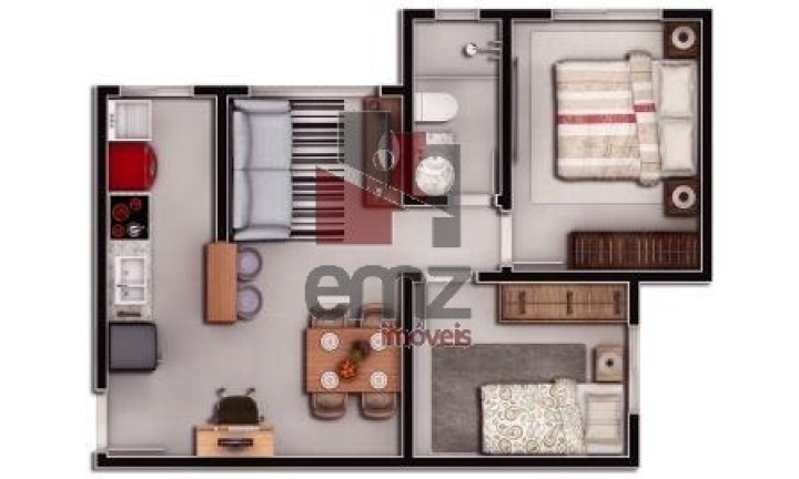 Imagem Apartamento com 2 Quartos à Venda, 58 m² em Ressacada - Itajaí